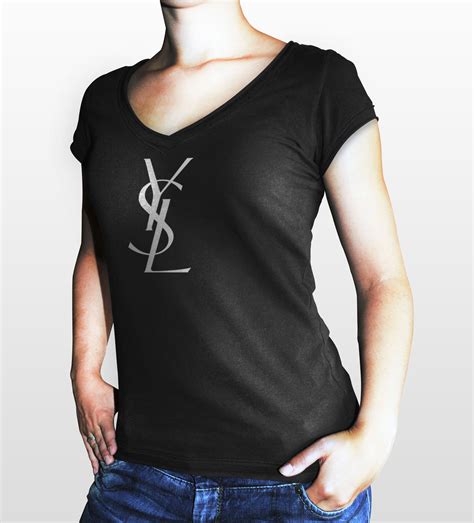 t shirt ysl donna|Saint Laurent Tops for Women .